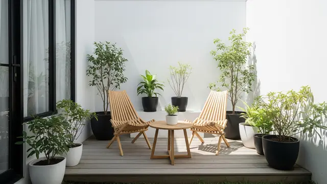 Gaya Minimalis Skandinavia dengan Deck Kayu
