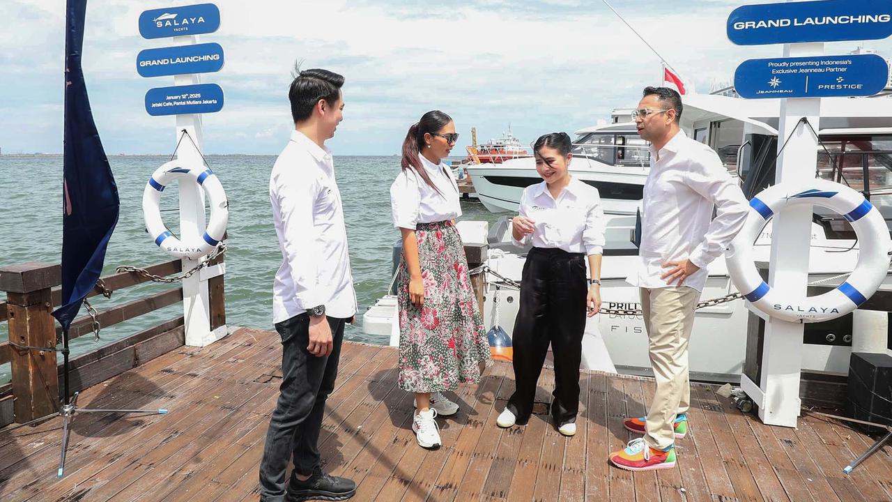 FOTO: Raffi Ahmad dan Wamen Ni Luh Puspa Mencoba Kapal Yacht Salaya