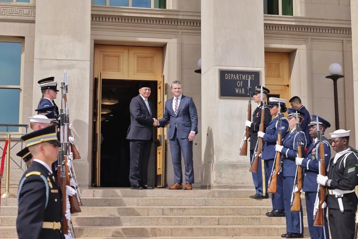 Menhan Sjafrie Sjamsoeddin Bertemu Departemen Perang AS di Pentagon, Ini yang Dibicarakan