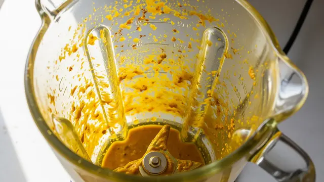 Noda Kunyit di Blender