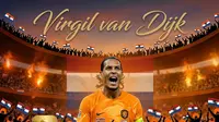 Ilustrasi Virgil van Dijk di Timnas Belanda. (Bola.com/AFP/Gemini)