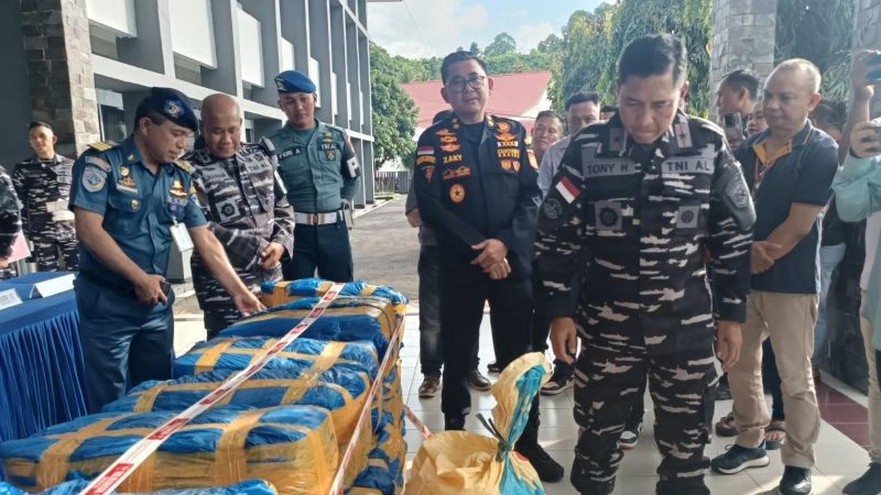 Tim Gabungan Gagalkan Penyelundupan Sianida Ilegal Senilai Rp1 Miliar di Bitung