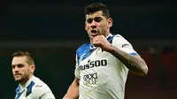 Cristian Romero. Bek asal Argentina ini resmi dikontrak Juventus pada 12 Juli 2019 namun langsung dipinjamkan ke klub lamanya Genoa hingga akhir musim 2019/2020. Pada 5 September 2020 ia kembali dipinjamkan ke Atalanta dendan durasi selama dua musim. (AFP/Miguel Medina)