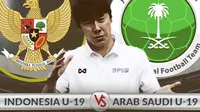 Laga persahabatan Indonesia U-19 vs Arab Saudi U-19. (Bola.com/Dody Iryawan)