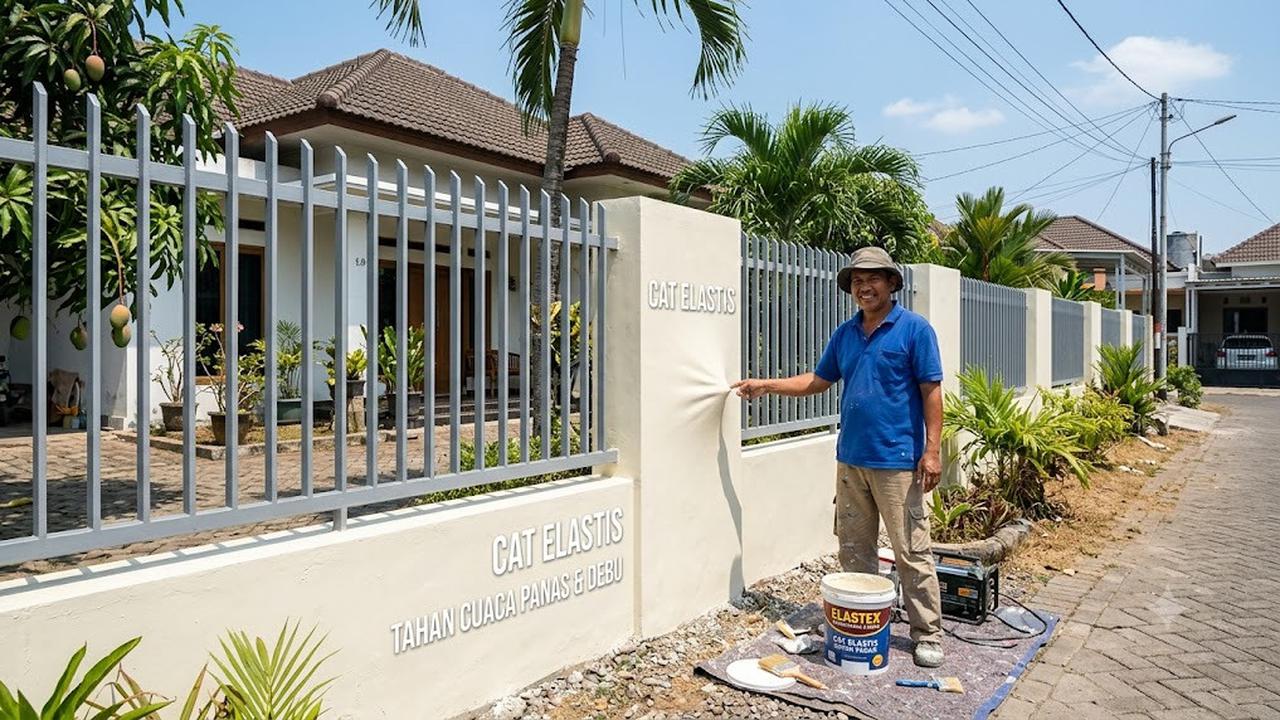 Tips Memilih Cat Pagar Luar Rumah yang Tahan Cuaca Panas dan Debu/AI Generated