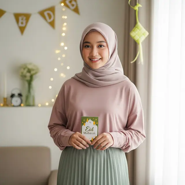 Outfit Lebaran Remaja Wanita (Gemini AI)
