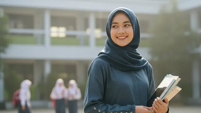 Model Gamis Kerja Guru Terbaru 2025