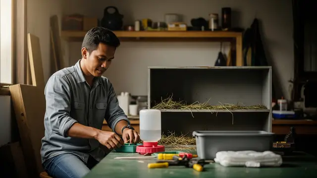 Cara Membuat Kandang Kelinci Mini dari Rak Bekas/Gemini AI