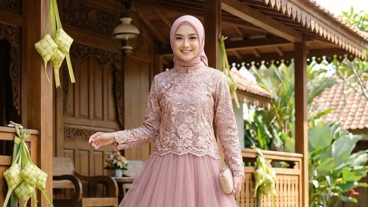 Set Rok Tutu dan Blouse Brokat (Gemini AI)