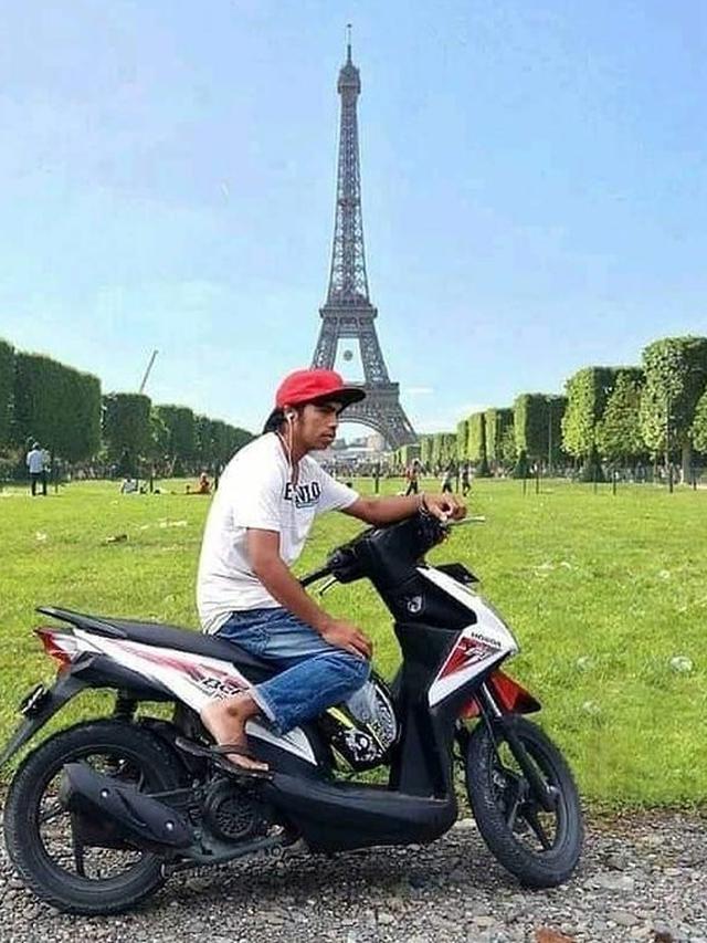 6 Editan Foto ala Orang Indonesia di Paris Ini Bikin Ngakak