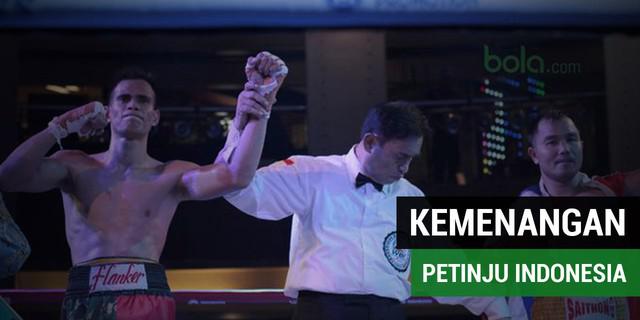 VIDEO: Laga Kemenangan Petinju Indonesia atas Thailand di Mahkota Boxing Super Series