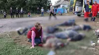 Dampak serangan Rusia ke desa Hroza di Ukraina, Kamis (5/10/2023). Dok: X @rustem_umerov, Menteri Pertahanan Rusia. Foto ini&nbsp;diritwit&nbsp; oleh akun Kementerian Pertahanan Ukraina.