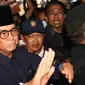 Diketahui ada dua laporan polisi (LP) terhadap Panji Gumilang. Dalam kedua laporan tersebut, Panji dituduhkan melanggar Pasal 156 A KUHP tentang penodaan agama. (Liputan6.com/Herman Zakharia)