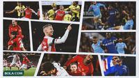 Kolase - Pertandingan Manchester United, Arsenal, Chelsea (Bola.com/Adreanus Titus)