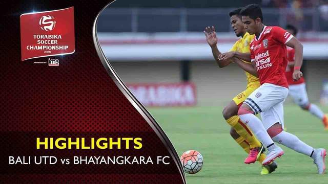 Video highlights TSC 2016 antara Bali United vs Bhayangkara FC yang berakhir dengan skor 2-2 di Stadion Kapten I Wayan Dipta, Bali