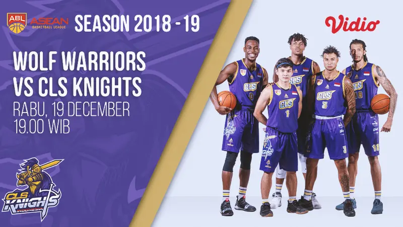 Live Streaming ABL 2018 2019 Wolf Warriors vs CLS Knights di Vidio Bola Liputan6