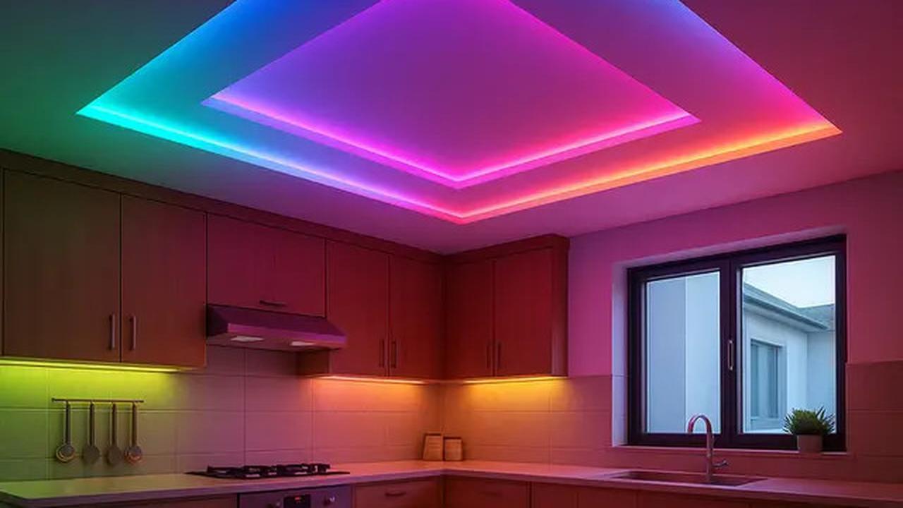 7 Model Plafon PVC Dapur dengan Lampu LED Tersembunyi, Bikin Ruangan Lebih Elegan dan Modern