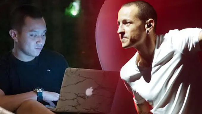 Oka Mahendra/Copiright Vice/Rizky Rahadianto - Chester Bennington/Copyright NG/Music Pics/Rex/Shutterstock