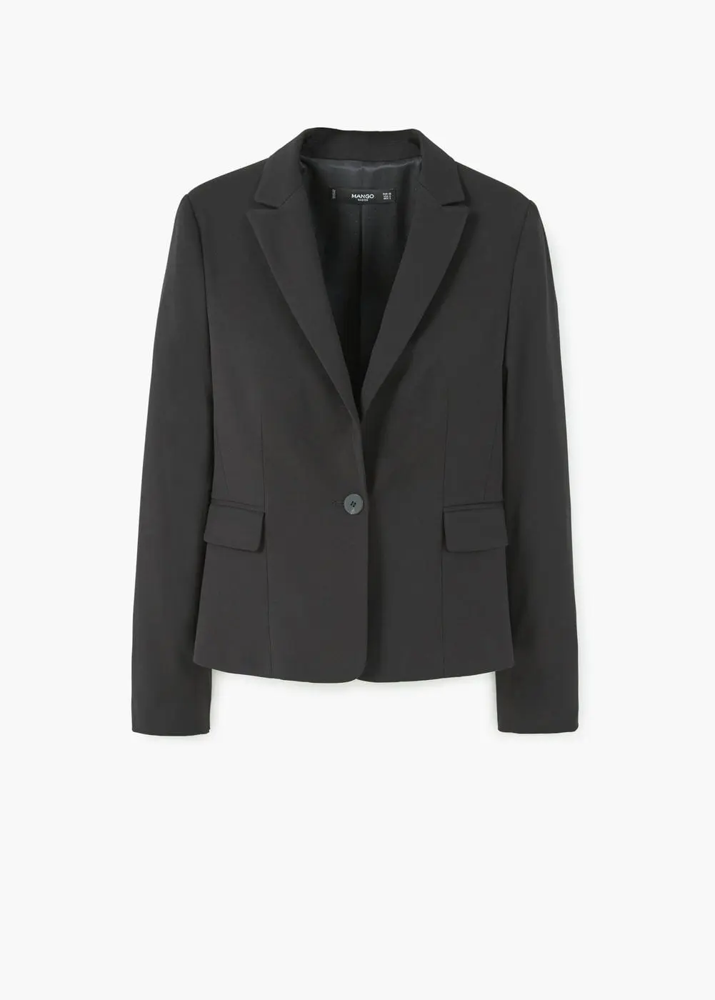 Patterned suit blazer Rp 299.000. (Image: shop.mango.com)