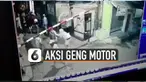Mengetahui geng motor itu membawa senjata tajam beberapa warga yang sedang ronda itu pun langsung berlarian masuk ke dalam rumah.