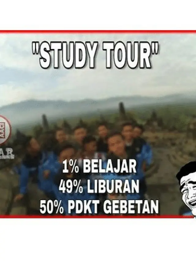 7 Meme Study Tour Bareng Teman Ini Bikin Rindu Sekolah