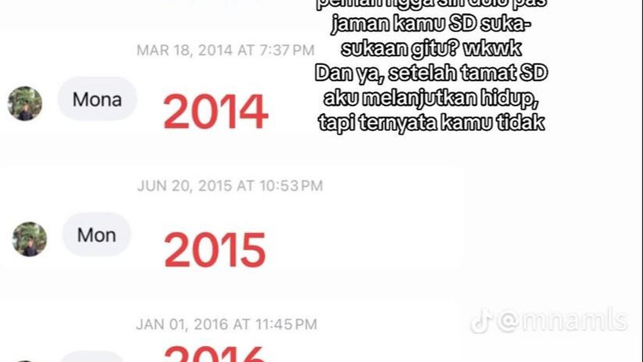 Sebelumnya, teman SDnya ini selalu mengirim pesan di media sosial secara rutin setiap tahunnya. Rupanya, saat SD keduanya pernah saling suka, namun setelah lulus ia melupakan hal itu dan melanjutkan hidupnya, sementara pria ini tidak.