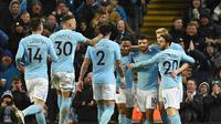 5. Manchester City - Mengeluarkan 5,2 juta poundsterling per pekan. (AFP/Oli Scarff)