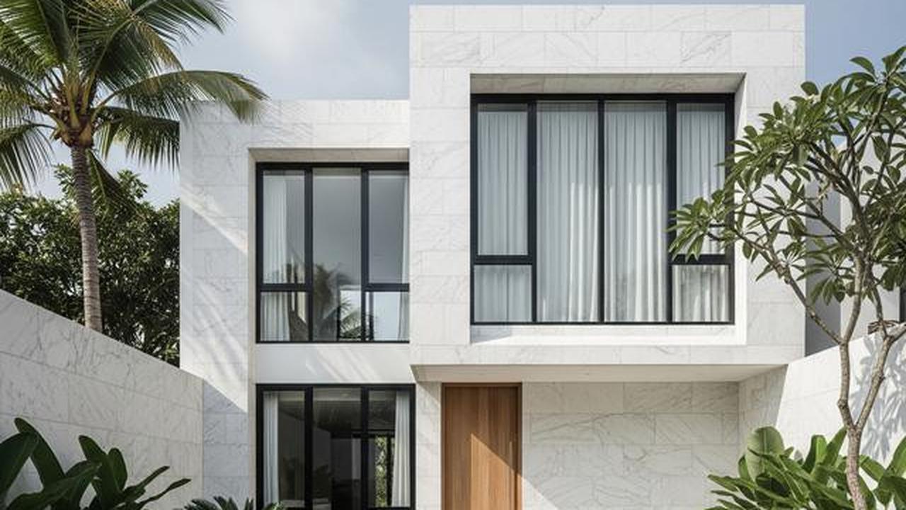 7 Gambar Rumah Minimalis Batu Alam Tampak Depan, Bikin Hunian Tampil Lebih Mewah di 2025