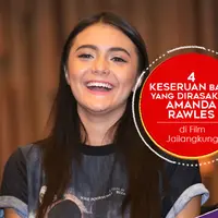 Berikut 4 keseruan baru yang dirasakan Amanda Rawles di film Jailangkung. (Foto: Nurwahyunan, Di: Nurman Abdul Hakim/Bintang.com)