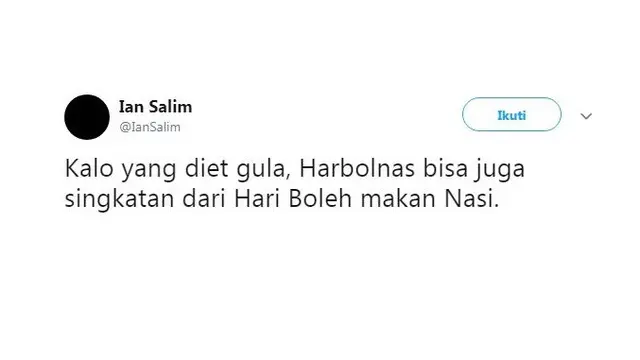 plesetan harbolnas ala warganet (foto: Twitter/@IanSalim)