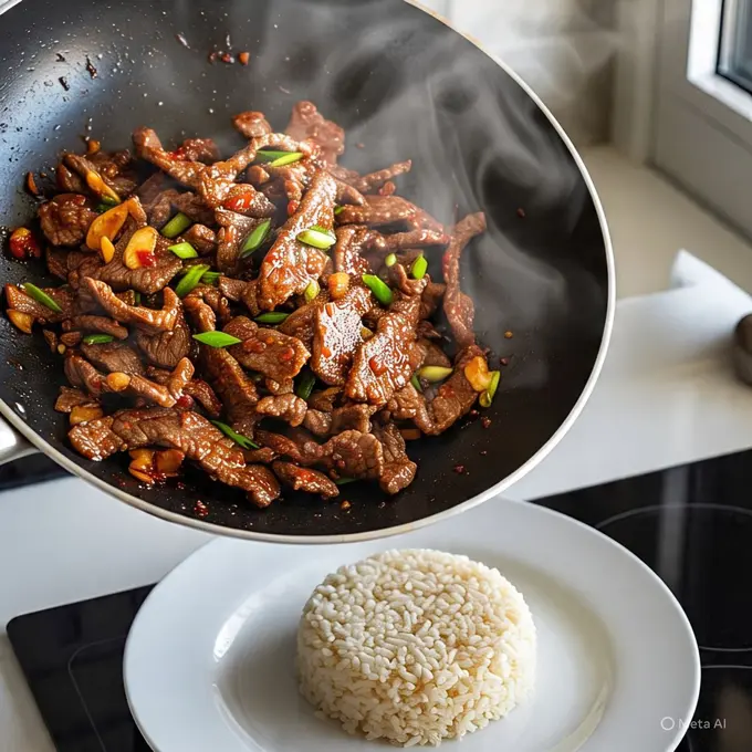 Tumis Daging Sapi Bumbu Kecap Pedas