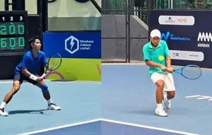 Rifqi Fitriadi dan Rafalentino Ali Da Costa Melaju ke Babak Kedua ITF World Tennis Tour M-15