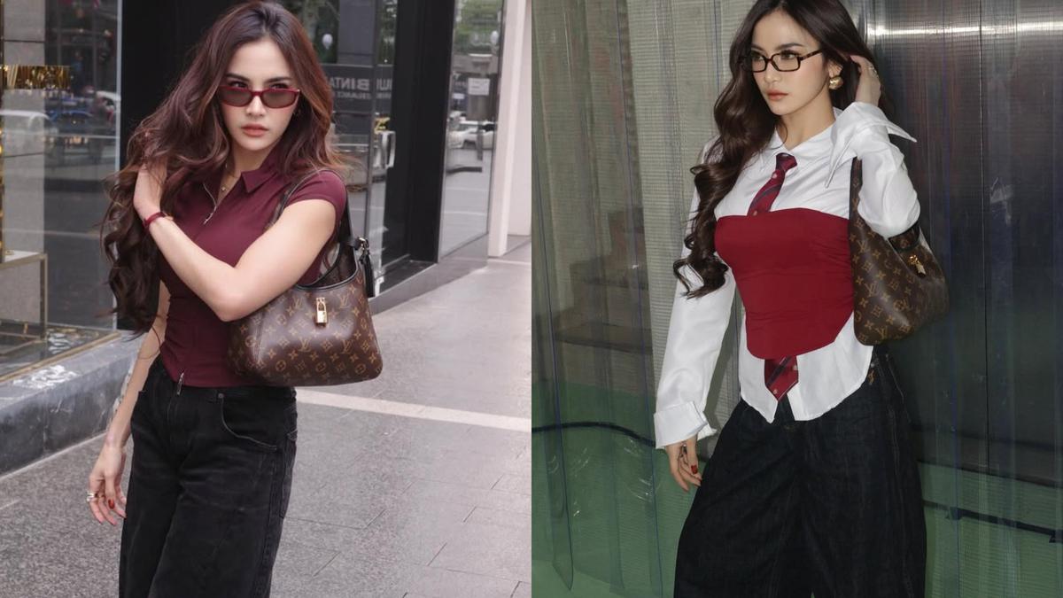 Casual hingga Office Look, Mahalini Raharja Tampil Boyish dengan Tas Louis Vuitton Rp46Jutaan