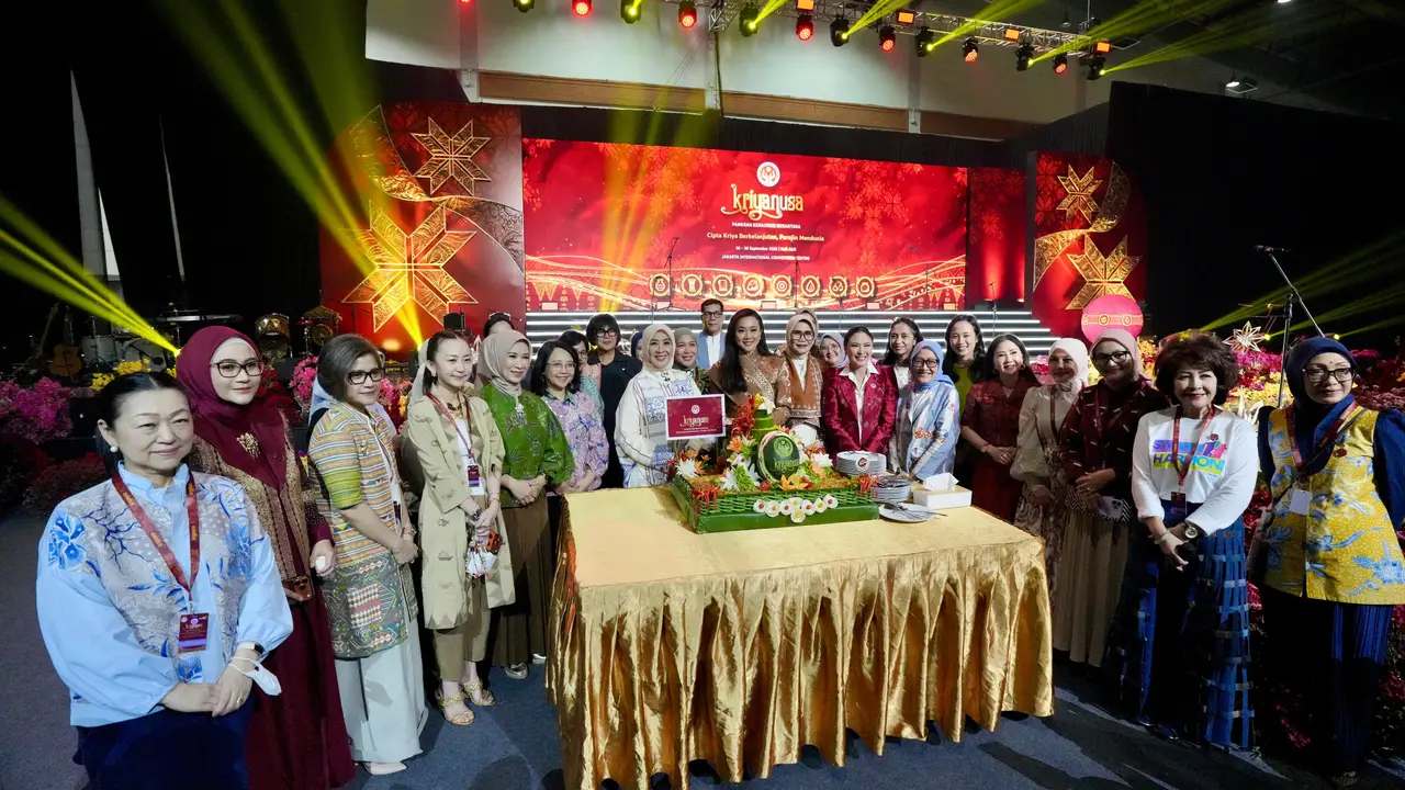 Dewan Kerajinan Nasional (Dekranas) menggelar acara tumpengan dan gladi bersih menjelang pembukaan Pameran Kriyanusa 2026 (Istimewa)
