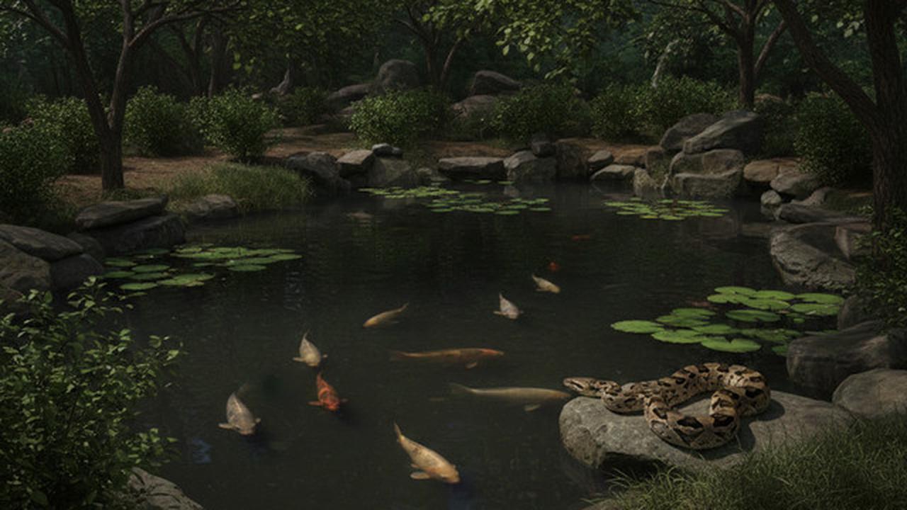Desain Kolam Ikan yang Terlihat Aman Ini Justru Menarik Ular