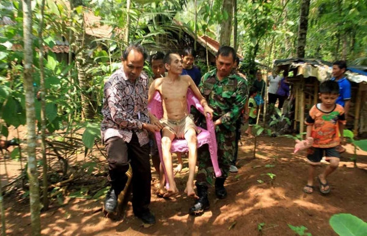 Setelah 24 tahun dipasung, pria suka ngamuk di Banyumas dibebaskan