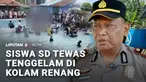 Seorang siswi SD tewas di dasar kolam renang. Diduga korban terlepas dari pengawasan pelatih saat mengikuti les renang.