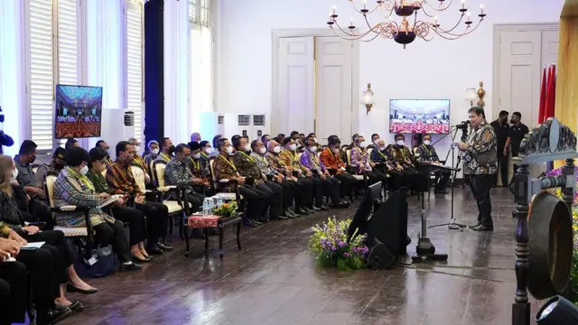 Pemerintah menggelar Rakernas Komite Pengarah Badan Pengelola Dana Lingkungan Hidup (BPDLH) Tahun 2022 dengan tema Penguatan Aksi Bersama Untuk Pendanaan Lingkungan Hidup Berkelanjutan. (Dok Kemenko Perekonomian)
