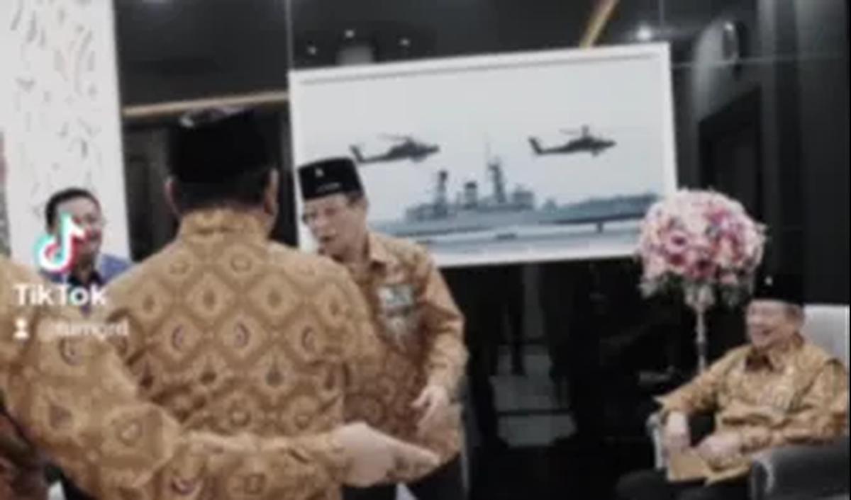 Tampak beberapa pensiunan jenderal juga hadir seperti Presiden ke-6 RI Susilo Bambang Yudhoyono, Wiranto, dan tamu lainnya.