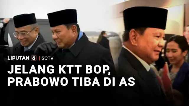 Jelang KTT BOP, Prabowo Tiba di AS
