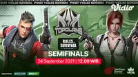 Link Live Streaming Top Clans 2021 Rules of Survival  Babak FInal di Vidio Pekan Ini. (Sumber : dok. vidio.com)