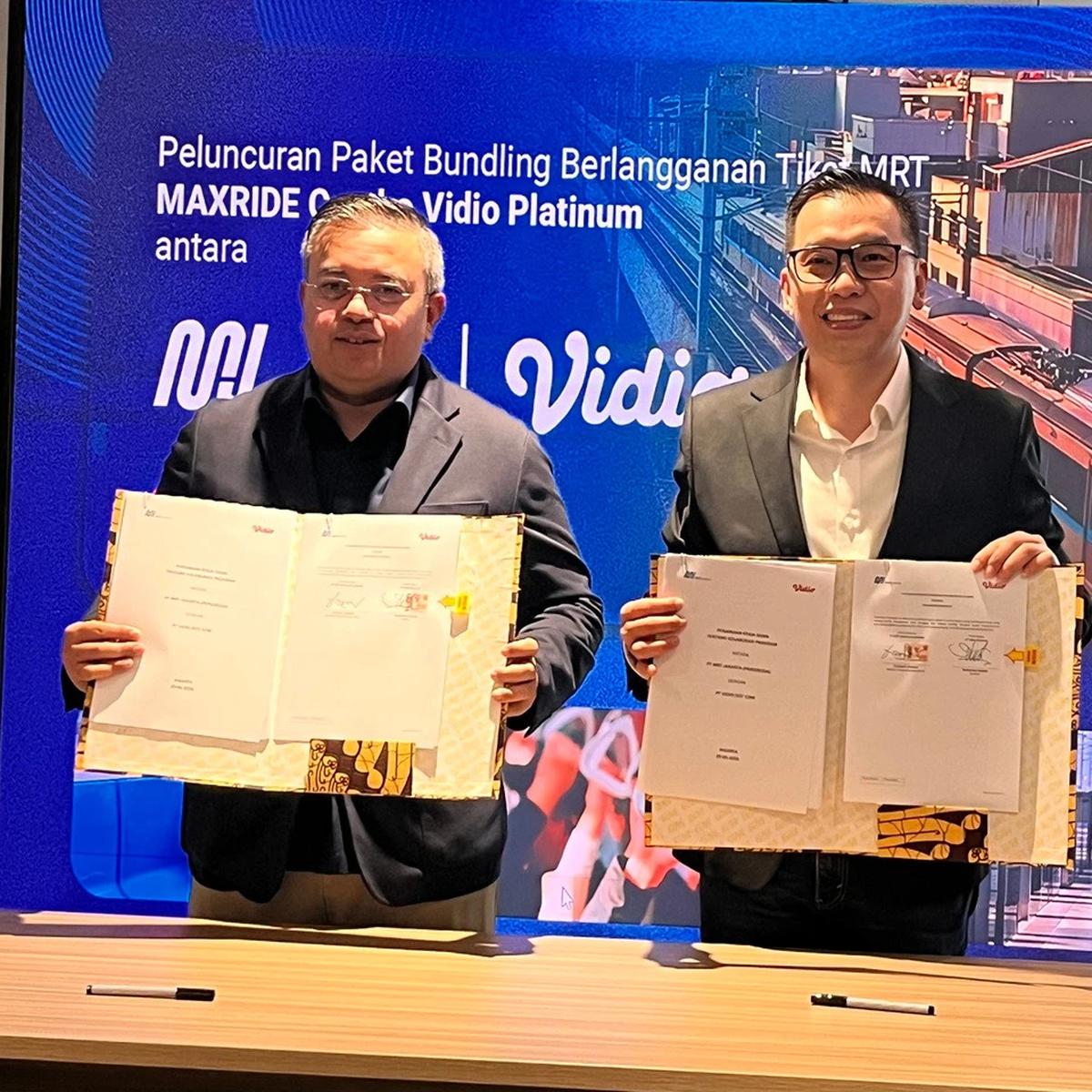 MRT Jakarta Kerja Sama Bareng Vidio