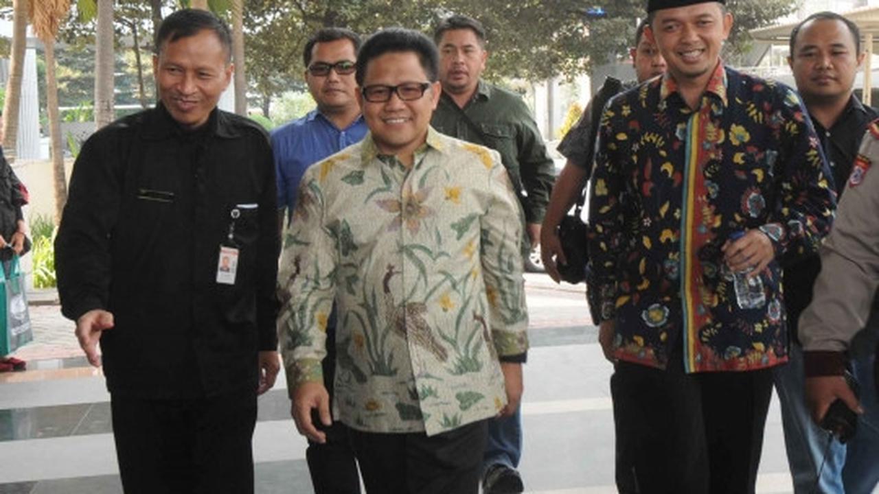 Ekspresi santai Cak Imin saat penuhi panggilan KPK