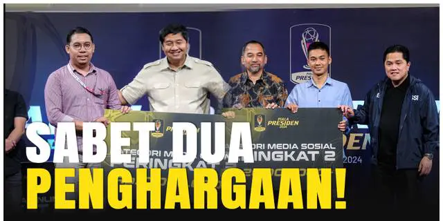 VIDEO: Mantap! Jurnalis Bola.com dan Bola.net Raih Penghargaan Lomba Karya Jurnalistik Piala Presiden 2024