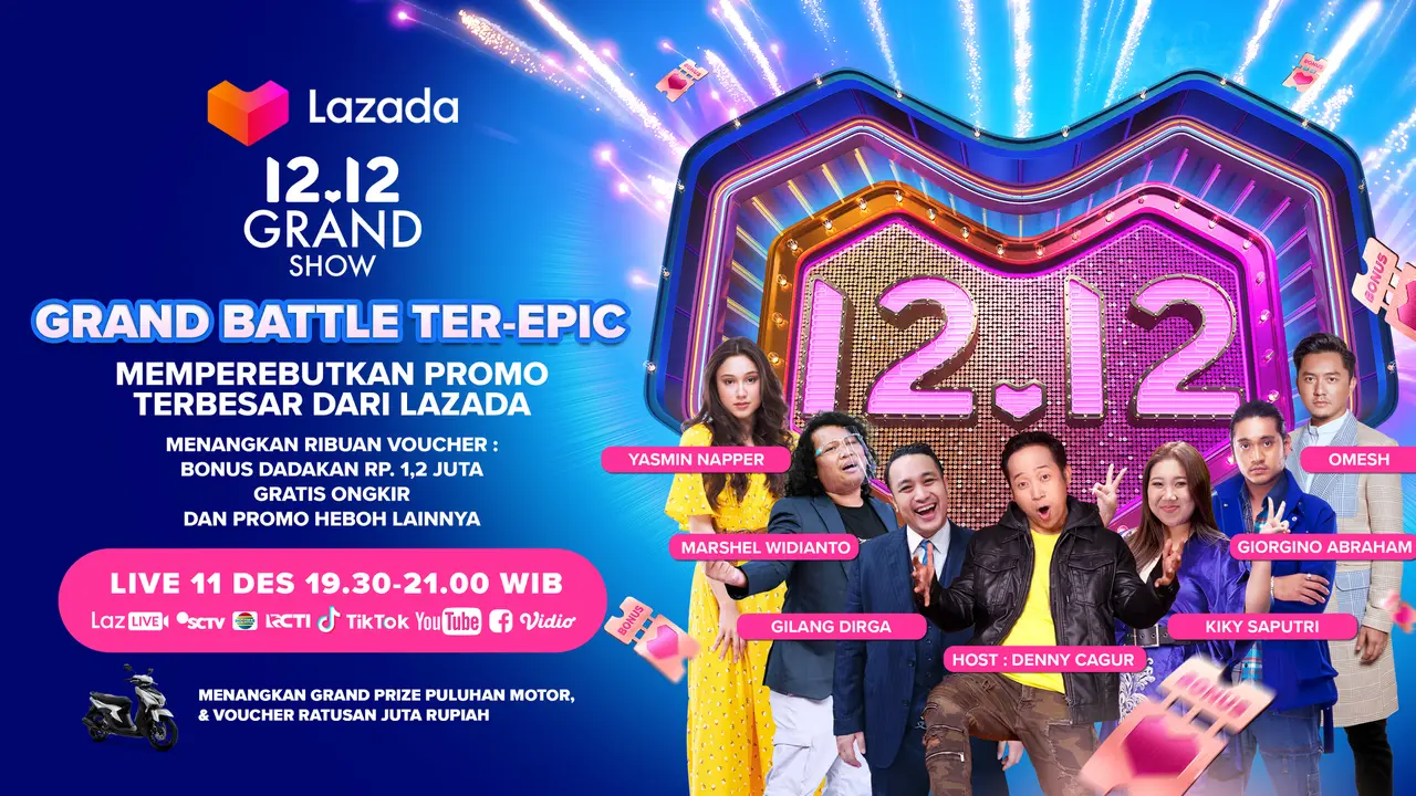 Lazada 12.12 Grand Show Siap Hadirkan Battle Terepic dan Promo Terbesar Akhir Tahun