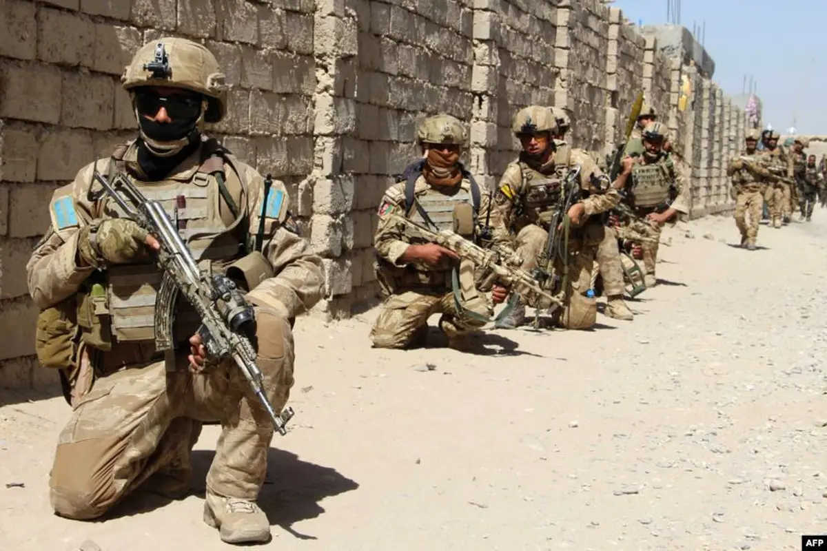 Pasukan Komando Elite Afghanistan memerangi Taliban. (AFP)