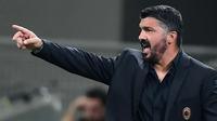 Pelatih AC Milan, Gennaro Gattuso. (AFP/Miguel Medina)