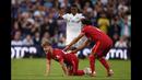 Nasib malang menimpa gelandang Liverpool Harvey Elliott pada musim ini. Elliott mengalami cedera pergelangan kaki yang cukup parah dalam pertandingan melawan Leeds United. (AFP/Oli Scarff)