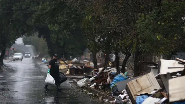 Sebagian Wilayah di Rio Grande do Sul Masih Terendam Air