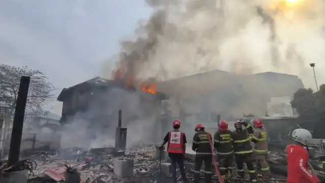 Kebakaran Rumah Makan di Kota Sukabumi.